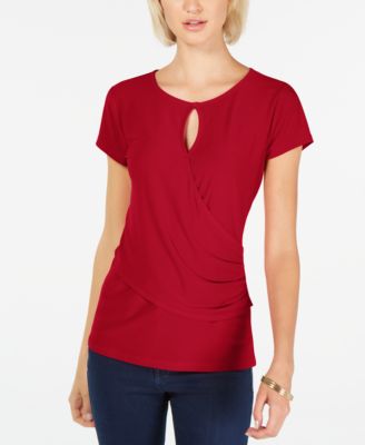 macys womens short sleeve tops