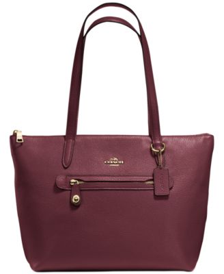 macys coach taylor tote