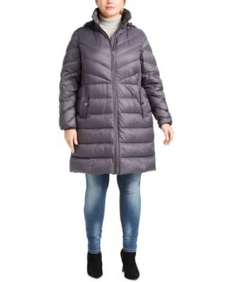 macys michael kors coats plus size