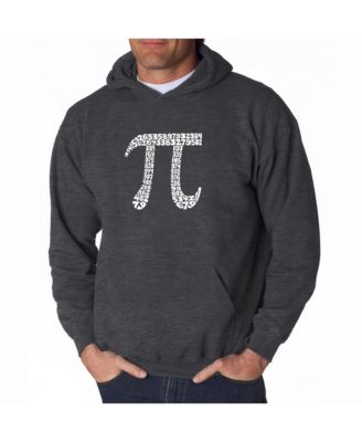 Men's Word Art Hooded Sweatshirt - 100 Digits of Pi