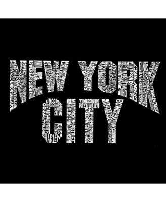 Men's Word Art Hoodie - New York City Neighborhoods