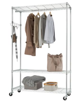 3-Tier Rolling Garment Rack