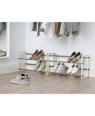 Basics 2- Tier Expandable Shoe Rack, Pack of 2