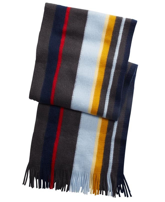 Alfani Men's Striped Scarf, Created for Macy's & Reviews Hats, Gloves