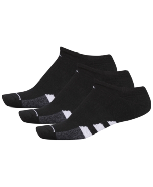 adidas Men's 3-Pk Cushioned No-Show Socks