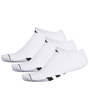 adidas Men's 3-Pk Cushioned No-Show Socks