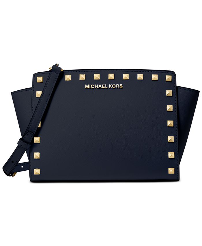 I detaljer medlem Kontrakt Michael Kors Selma Leather Stud Crossbody & Reviews - Handbags &  Accessories - Macy's