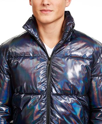 Iridescent puffer clearance jacket mens