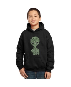La Pop Art Boy's Word Art Hoodies - Alien