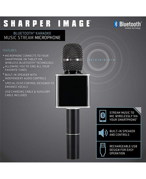 Sharper Image Musical Microphone Bluetooth Broadcaster Reviews Home Macy S