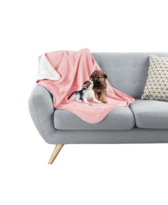 PetMaker - Waterproof Pet Blanket – 40inx30in Plush Lap Throw Protects Couch, Chair, Car, Bed from Spills, Stains, or Fur-Machine Washable by  Pink