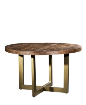 Villa 2 Solid Wood Iron Modern Base 47" Round Dining Table- Base only 