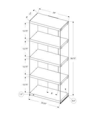 60" H Bookcase