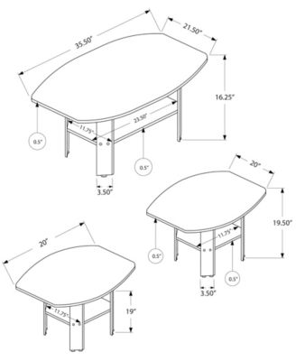 3 Piece Table Set