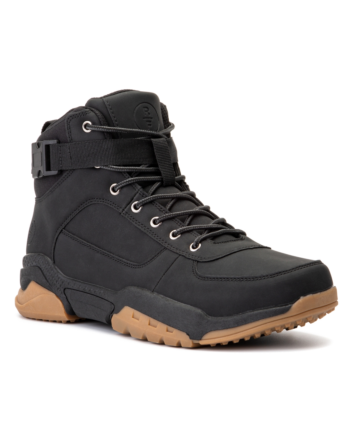 Reserved Footwear New York Men's Preston Mid-top Sneaker In Black
