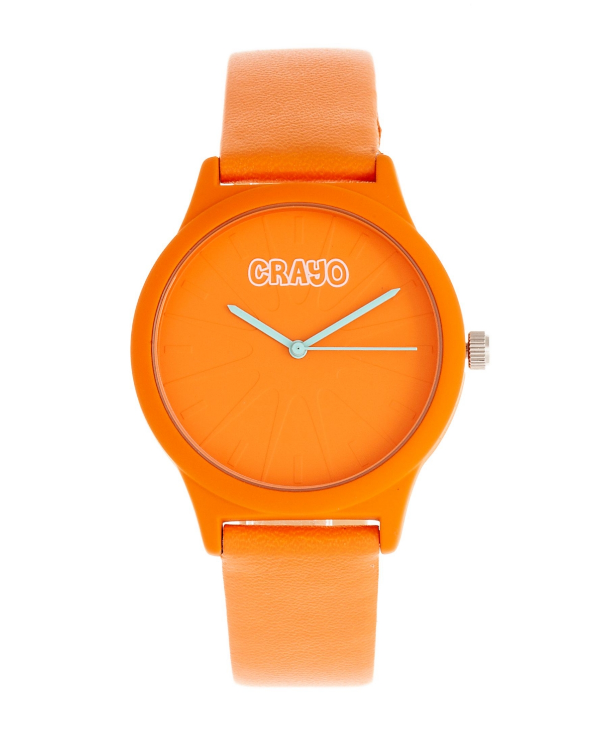 Unisex Splat Orange Leatherette Strap Watch 38mm - Orange