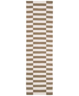 Ludlow Stripe LRL7350C Sepia 2'3" X 8' Runner Area Rug