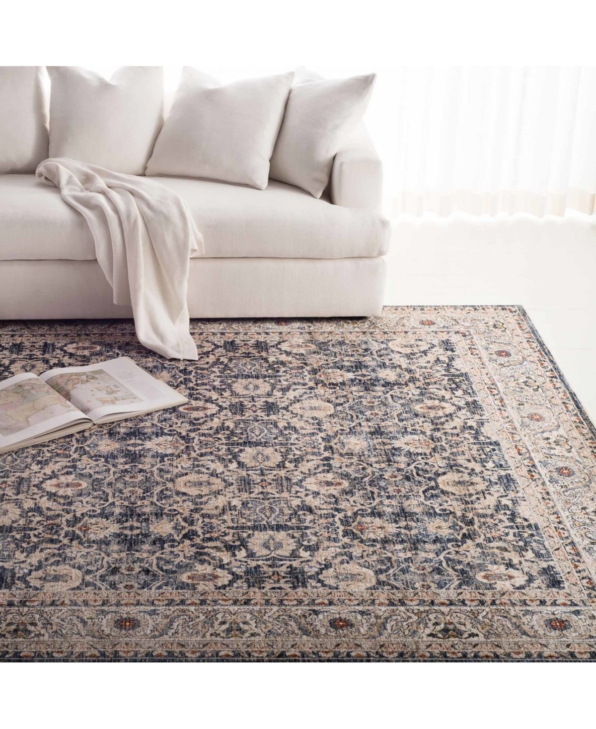 Lauren Ralph Lauren Warwick LRL1310A Navy 5'3" X 7'6" Area Rug