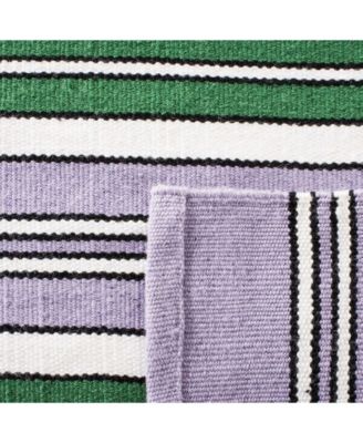 Leopold Stripe LRL2462G Lilac 8' X 10' Outdoor Area Rug