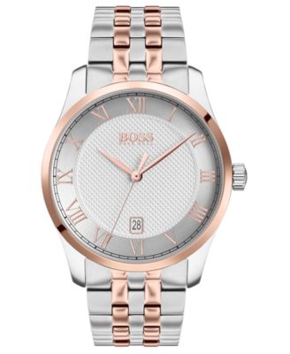 mens silver hugo boss watch