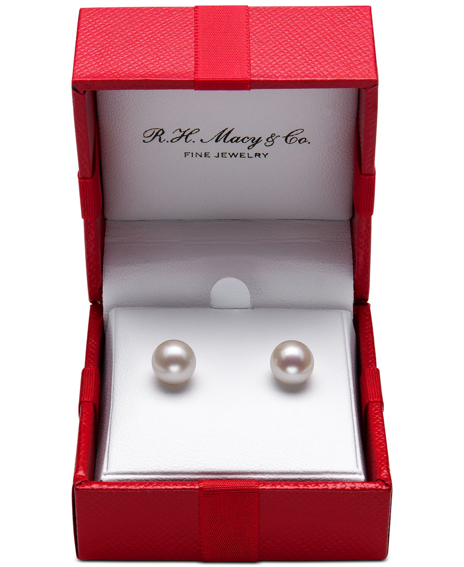 Cultured Freshwater Pearl Stud Earrings (7mm) in 14k Gold