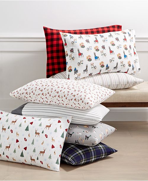 Martha Stewart Collection Closeout Printed Cotton Flannel 3 Pc