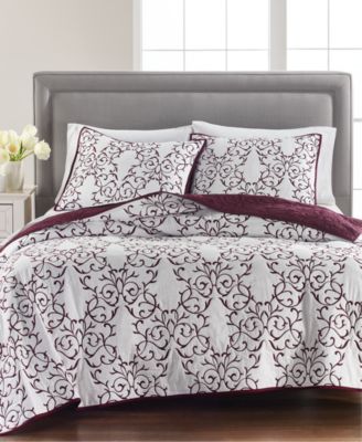Martha Stewart Collection Chateau Cotton Quilt, Full/Queen, Created For Macy's