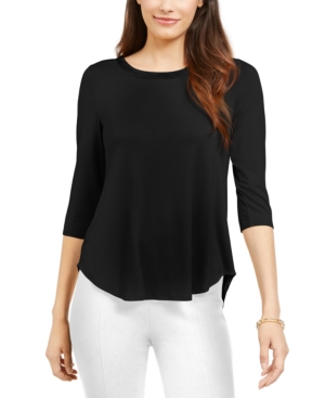 image of Alfani 3/4-Sleeve Top, Created for Macy-s