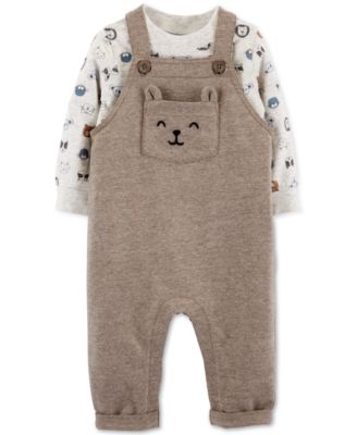 animal print overalls