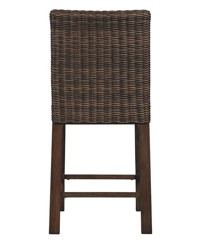 Signature Design By Ashley Ashley Furniture Paradise Trail Outdoor Bar Stool Set of 2 Macy's