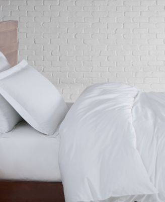 Solid Cotton Percale 2-Pc. Duvet Cover Set, Twin XL