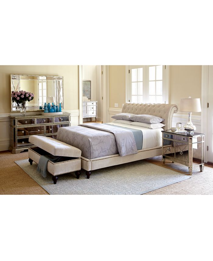 Furniture Victoria Upholstered California King Bed Macy's