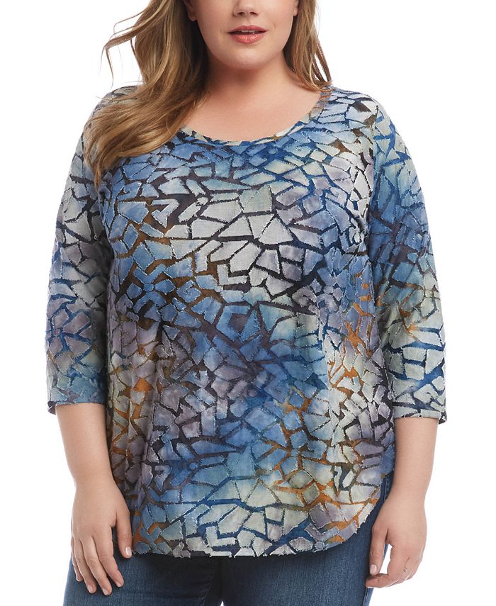 Haut à Manches 3/4 Thomas & Olivia - Taille S - Multi-couleur - Coton/polyester - Occasion Très Bon état