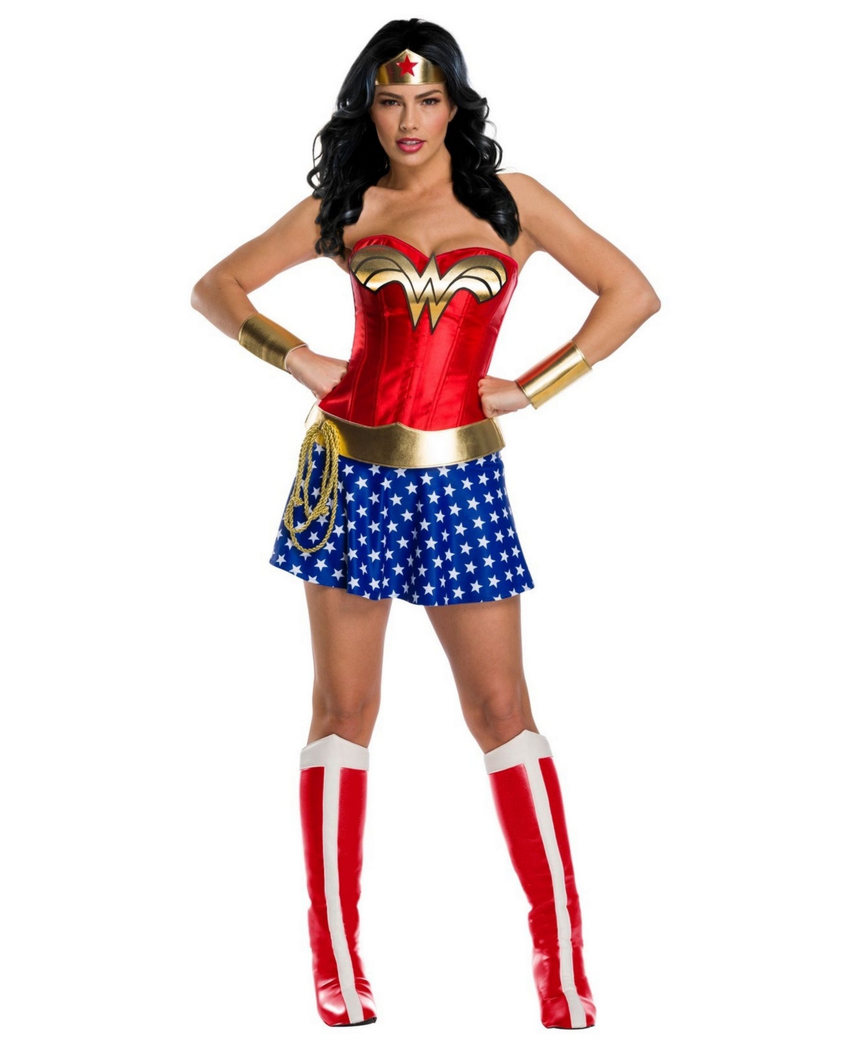 Women's Wonder Woman Plus Size Deluxe Adult Costume - Red