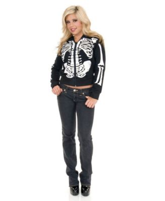 women's skeleton hoodie