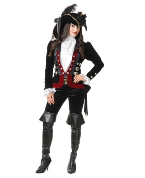 BuySeasons Women's Sultry Pirate Lady Wine Jacket Adult Costume