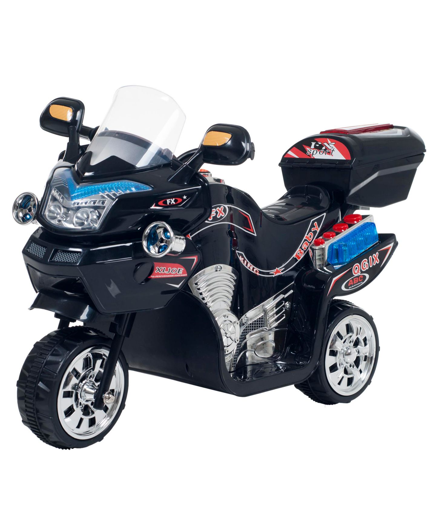 Детская игрушка Lil' Rider 3 Wheel Motorcycle Trike Battery-Powered Ride-On, 3–7 лет, цвет: Синий — фото 4