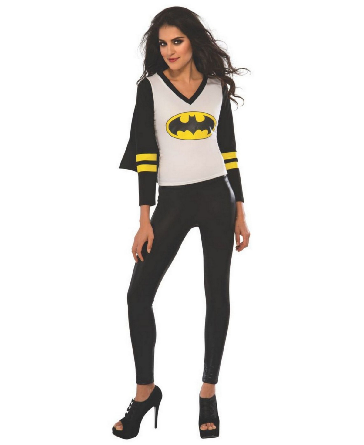 Women's Batgirl Sporty Adult T-Shirt Costume - Black