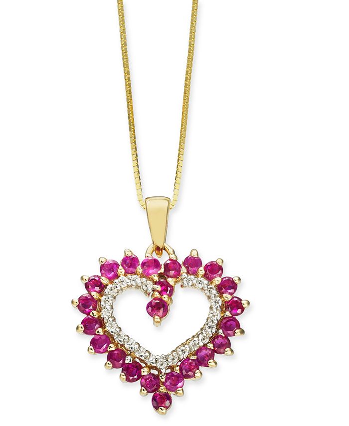 Macy's top ruby necklace