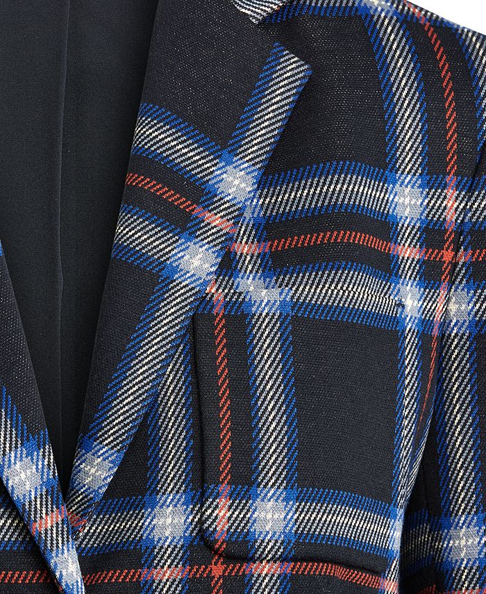 ralph lauren patch jacquard blazer