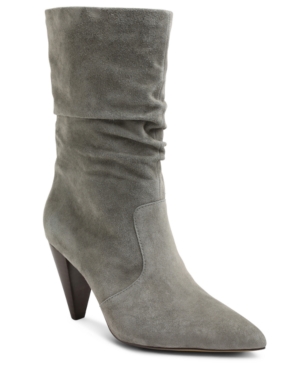 Kensie Kenley Slouch Boots Women's Shoes In Grey