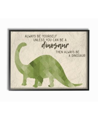 Always Be A Dinosaur Brachiosaurus Framed Giclee Art, 11" x 14"