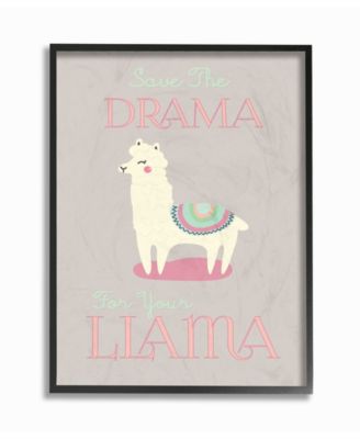 Boho Drama Llama Framed Giclee Art, 16" x 20"