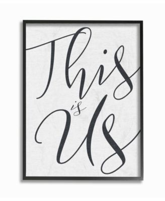 This is Us Typography Framed Giclee Art, 16" x 20"