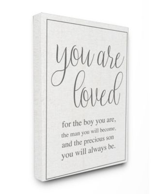 You Are Loved Canvas Wall Art, 30" x 40"