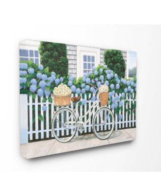 Cape Cod Daisy Bike Canvas Wall Art, 24" x 30"