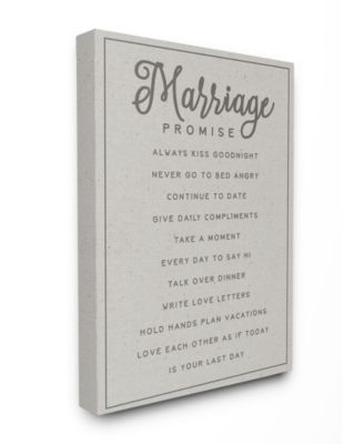 Marriage Promise Canvas Wall Art, 30" x 40"