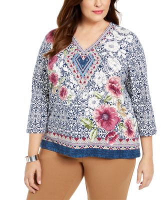 alfred dunner plus size tops on sale