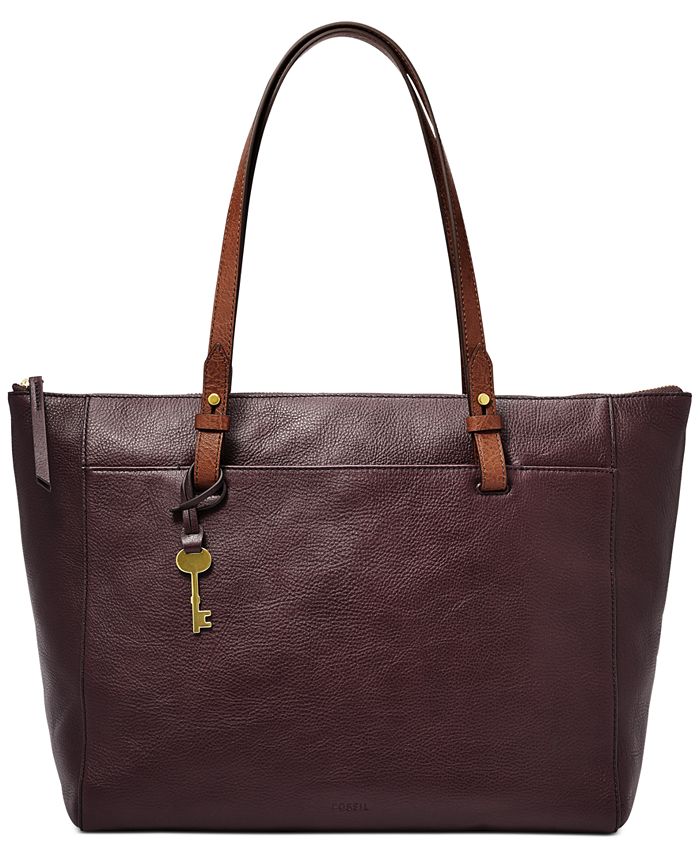 Fossil Rachel TZ Leather Tote - Macy's