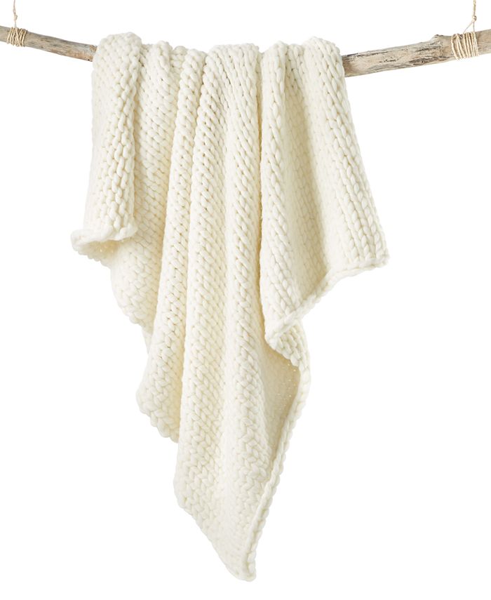 Lacourte Chunky Knitted 50" x 60" Throw Macy's